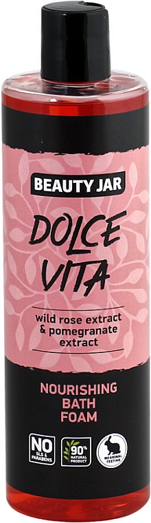 Nährender Badeschaum mit Wildrosen- und Granatapfelextrakt - Beauty Jar Dolce Vita Nourishing Bath Foam — Bild N1