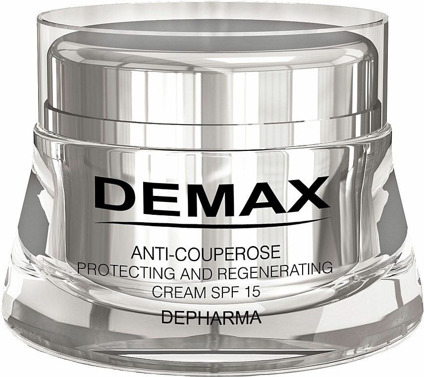Schützende und regenerierende Anti-Couperose Gesichtscreme - Demax Anti-Couperose Protecting Cream SPF 15