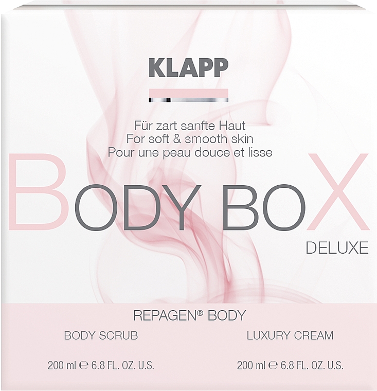 Körperpflegeset - Klapp Repagen Body Box Deluxe (Körpercreme 200ml + Körperpeeling 200ml) — Bild N1