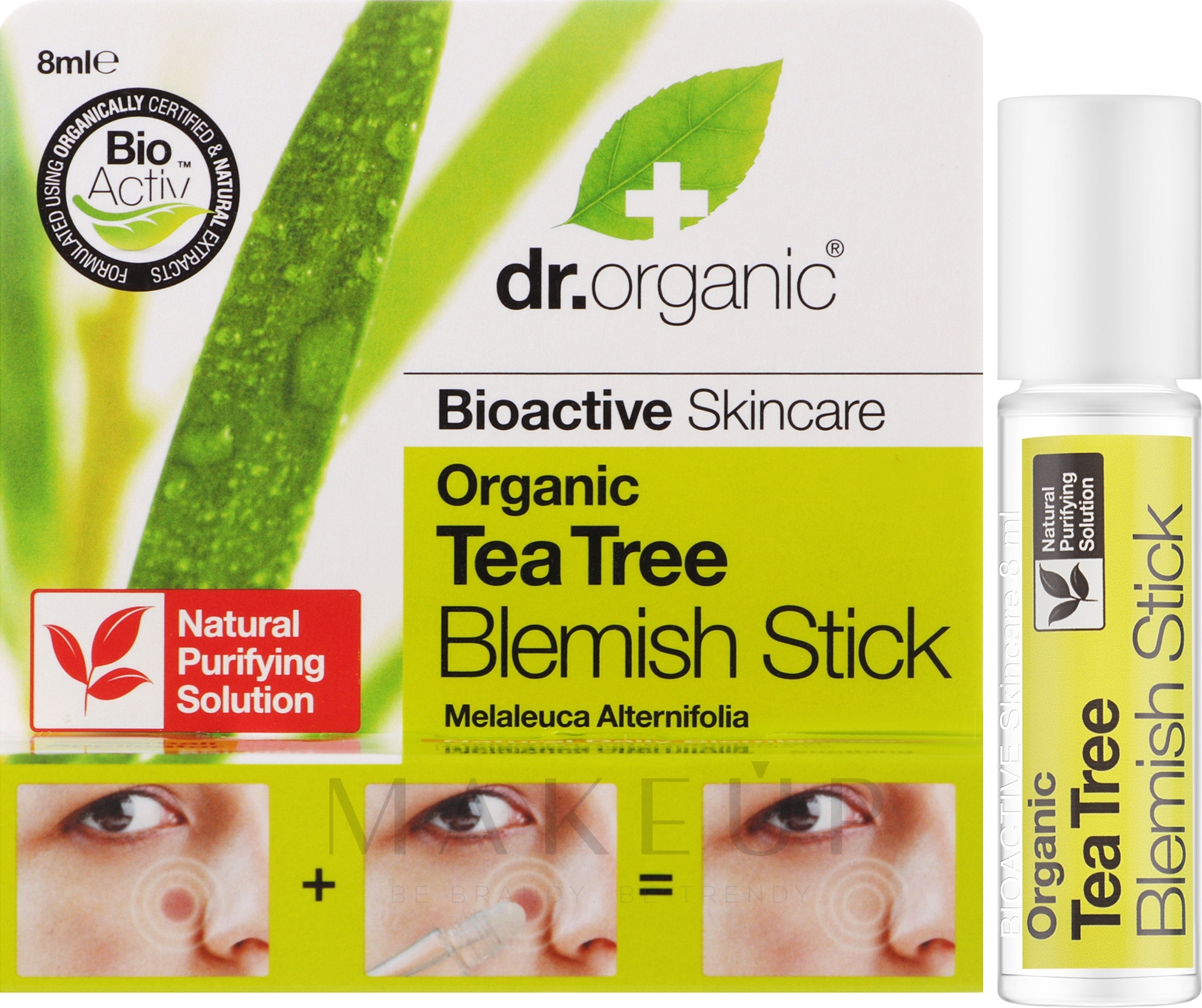 Anti-Flecken-Stift mit Bio-Teebaum - Dr. Organic Tea Tree Blemish Stick Stops In Their Tracks — Bild 8 ml