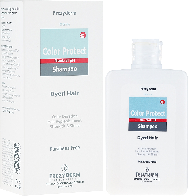 Farbschutz-Shampoo für coloriertes und natürliches Haar - Frezyderm Color Protect Shampoo — Bild N1