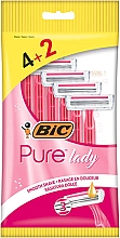 Düfte, Parfümerie und Kosmetik Einwegrasierer 6St., rosa - Bic Pure 3 Lady Pink