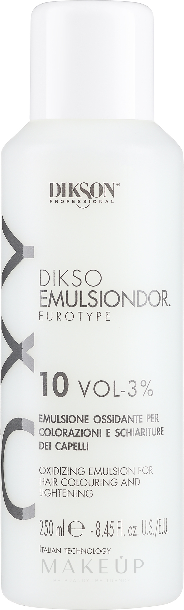 Entwicklerlotion 10 Vol (3%) - Dikson Tec Emulsiondor Eurotype 10 Volumi — Bild 250 ml