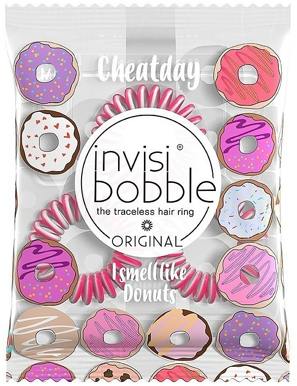 Duftende Haargummis Donut Dream 3 St. - Invisibobble Original Cheat Day Donut Cream