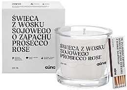 Düfte, Parfümerie und Kosmetik Duftkerze Rosa Prosecco - Auna Soya Candle Prosecco Rose