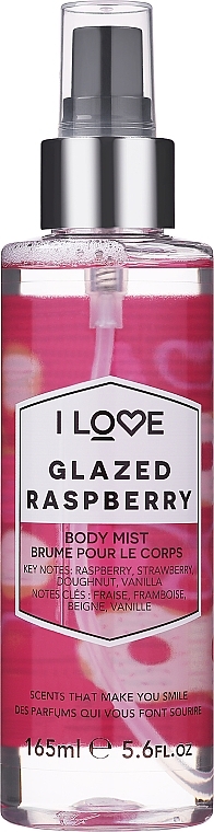 Erfrischender Körpernebel mit Himbeere, Erdbeere und Vanille - I Love... Glazed Raspberry Body Mist