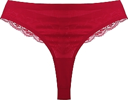 Slips für Frauen mit Spitze rot - Moraj — Bild N1