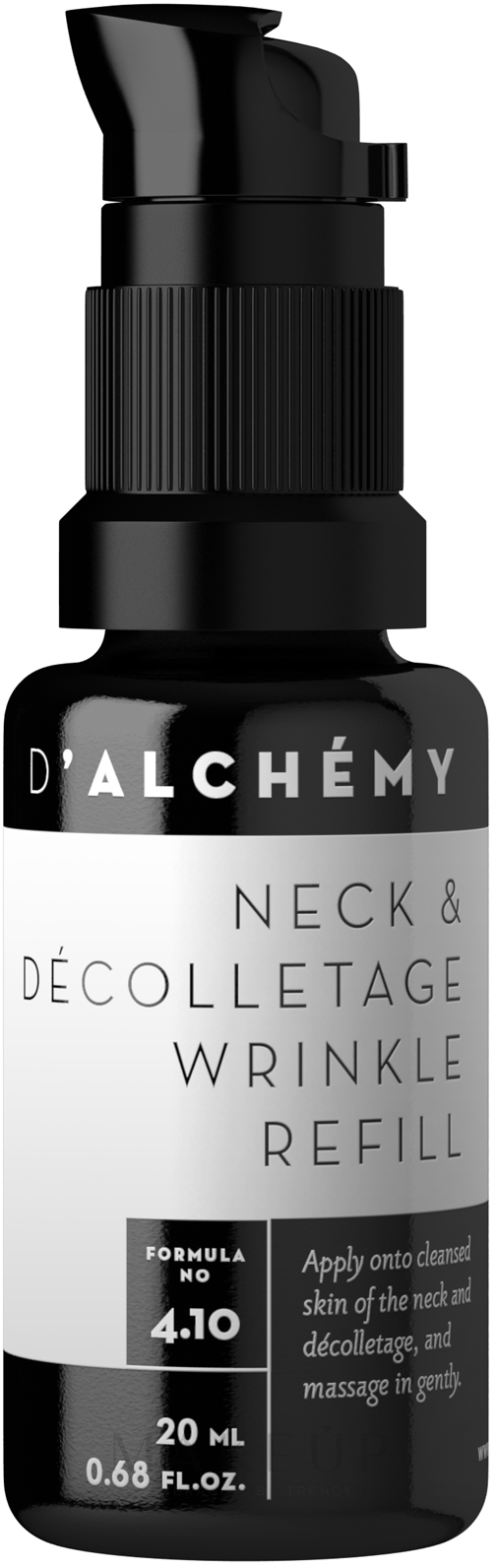 Anti-Falten Fluid für Hals und Dekolleté - D'Alchemy Neck & Decolletage Wrinkle Refill — Bild 20 ml