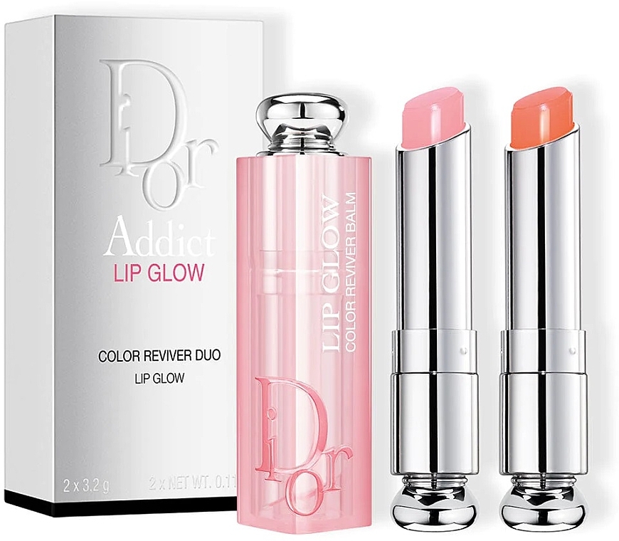 Dior Addict Lip Glow - Lippenpflegeset (Lippenbalsam 3.2g + Lippenbalsam 3.2g) — Bild N1