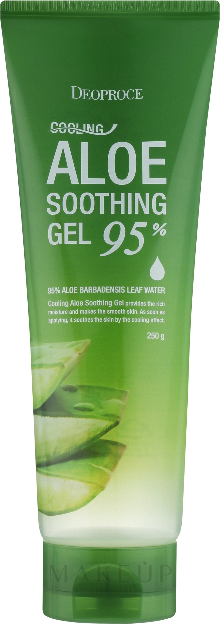 Beruhigendes und kühlendes Körpergel mit 95% Aloe Vera - Deoproce Cooling Aloe Soothing Gel 95% — Bild 250 g