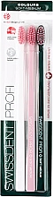 Düfte, Parfümerie und Kosmetik Zahnbürste weich weiß, rosa, grün - Swissdent Profi Colours Soft-Medium Trio