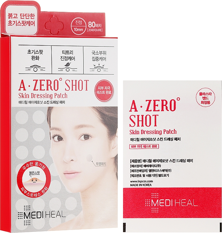 Beruhigende Gesichts-Patches - Mediheal A-Zero Shot Skin Dressing Spot Patch