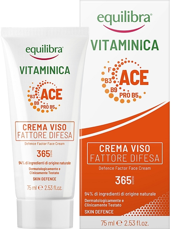 Gesichtscreme - Equilibra Vitaminica Defense Factor Face Cream  — Bild N1