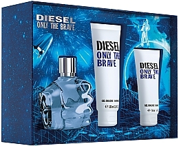 Düfte, Parfümerie und Kosmetik Diesel Only The Brave - Duftset (Eau de Toilette 75ml + Duschgel 100ml + Duschgel 50ml) 