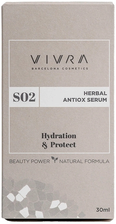 Feuchtigkeitsspendendes Gesichtsserum - Vivra Herbal Antiox Serum — Bild N3