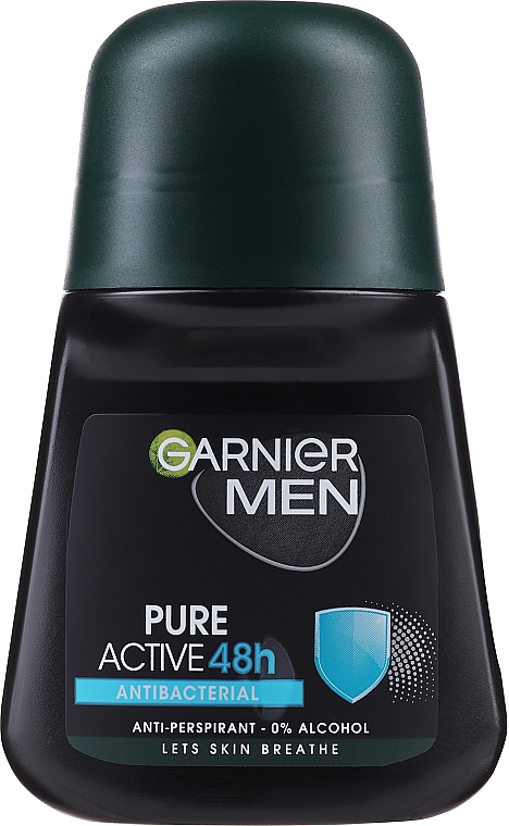 Deo Roll-on Antitranspirant - Garnier Men Pure Active Deodorant Roll-On — Bild N1