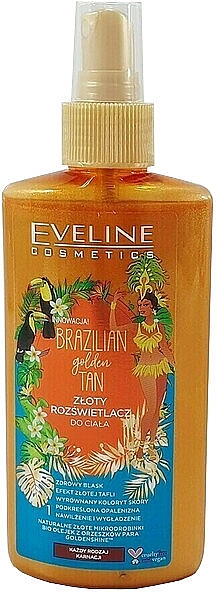 Shimmer für den Körper - Eveline Cosmetics Brazilian Body Golden Tan Body Shimmer — Bild N1