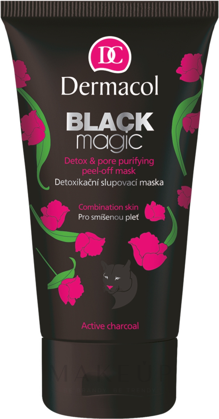 Entgiftende Peelingmaske mit Aktivkohle und Aloe Vera - Dermacol Black Magic Detox&Pore Purifying Peel-Off Mask — Bild 150 ml