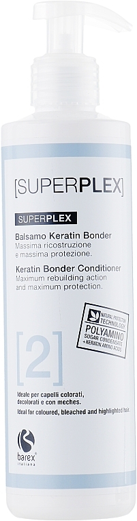 Conditioner für coloriertes und blondiertes Haar - Barex Italiana Superplex Conditioner Keratin Bonder — Bild N1