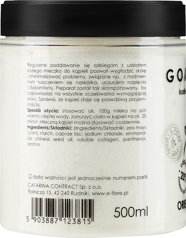 Ziegenmilch für Bad - E-Fiore Oriental Jasmine Bath Milk — Bild N2