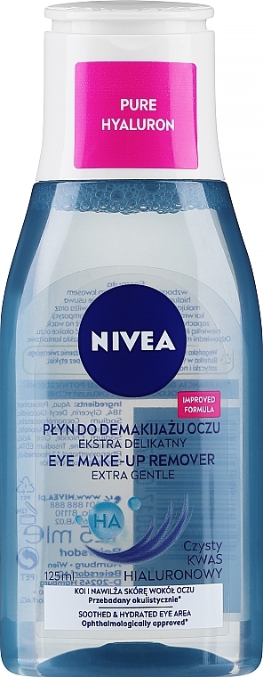 Reinigungswasser für die empfindliche Haut der Augenpartie - Nivea Gentle Eye Make-up Remover Purified Water — Bild N1