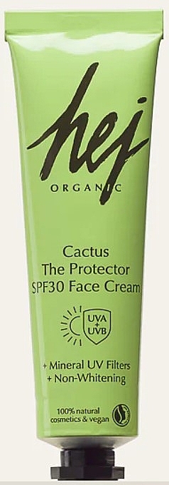 Sonnenschutzcreme für das Gesicht - Hej Organic Cactus The Protector SPF30 Face Cream — Bild N1