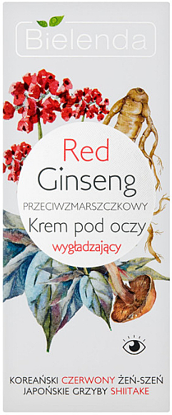 Glättende Anti-Falten Augencreme mit rotem Ginseng - Bielenda Red Ginseng