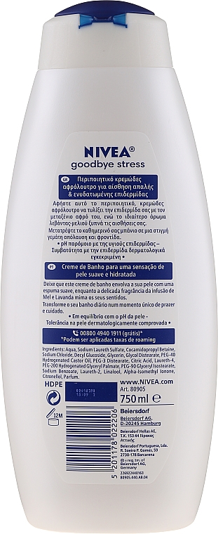 Pflegendes Duschgel mit Lavendelhonig-Duft - Nivea Goodbye Stress Body Wash — Bild N2