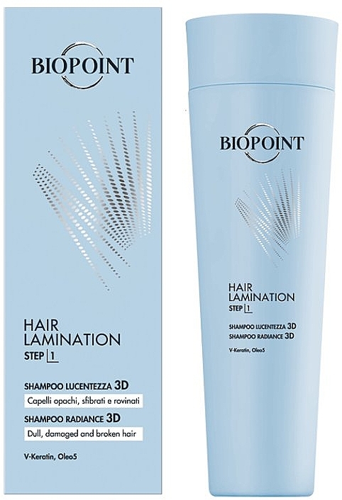 Haarshampoo Lucentezza 3D - Biopoint Hair Lamination Shampoo  — Bild N1