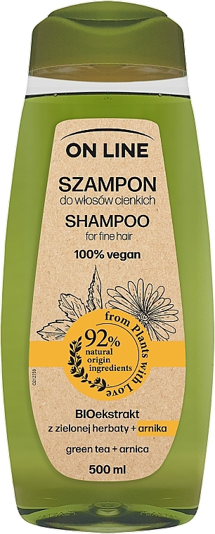 Haarshampoo mit Grüntee-Extrakt und Arnika - On Line Shampoo — Bild N1