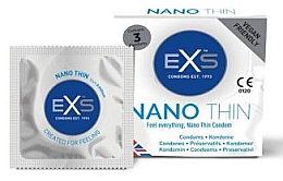 Düfte, Parfümerie und Kosmetik Ultradünne Kondome 3 St. - EXS Condoms Nano Thin Ultra