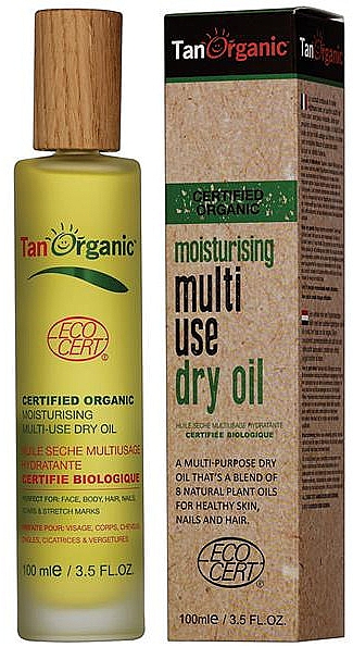 Feuchtigkeitsspendendes Mehrzweck-Trockenöl - TanOrganic Certified Organic Moisturising Multi Use Dry Oil — Bild N2