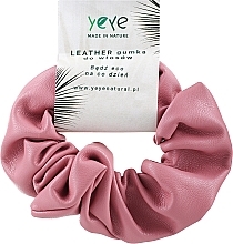 Düfte, Parfümerie und Kosmetik Haargummi aus Leder 10.5x3.5 cm rosa - Yeye Leather Scrunchie