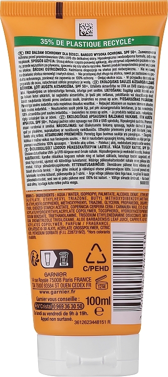 Körperlotion mit Sonnenschutz - Garnier Ambre Solaire Kids Lotion SPF50 — Bild N3