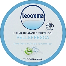 Körpercreme mit Aloe Vera - Leocrema Cream Face Body Hands With Aloe Vera and Hyaluronic Acid — Bild N1