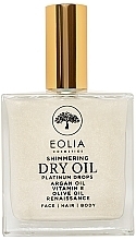 Trockenöl für Gesicht, Körper und Haare - Eolia Shimmering Dry Oil Renaissance Platinum Drops — Bild N1