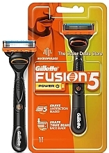 Rasierer mit 1 Ersatzkartusche - Gillette Fusion 5 Power Micropulses — Bild N1