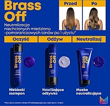 Farbneutralisierendes Shampoo für kühle Farbergebnisse - Matrix Total Results Brass Off Blue Shampoo For Brunettes — Bild N4