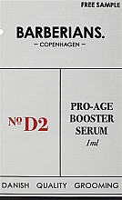 GESCHENK! Gesichtsserum - Barberians. Copenhagen Pro-age Booster Serum №D2 (Probe)  — Bild N1