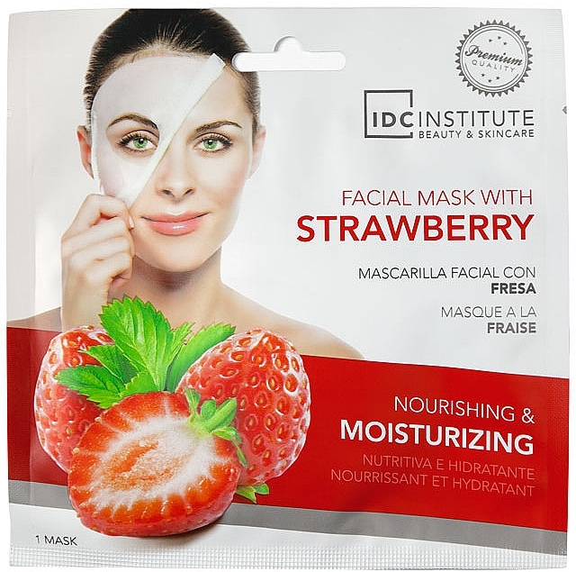 Gesichtsmaske mit Erdbeere - IDC Institute Face Mask — Bild N1