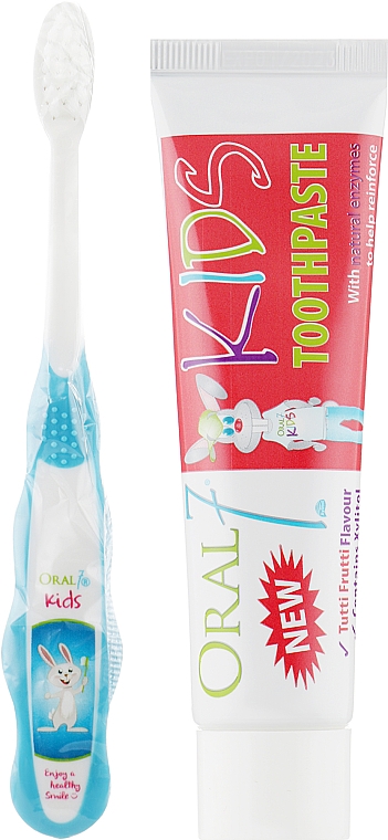 Zahnpflegeset für Kinder - Oral7 Kids Toothpaste (Zahnpasta 65g + Zahnbürste) — Bild N2