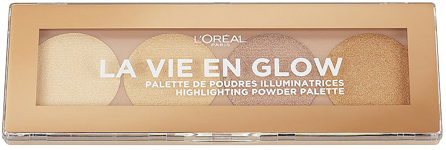 Highlighter-Palette - L'Oreal Paris La Vie En Glow Highlighting Powder Palette
