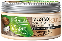 Pflegende Körperbutter mit Omega 3-6 und Vitamin E - Bielenda Vegan Friendly Shea Body Butter — Bild N1