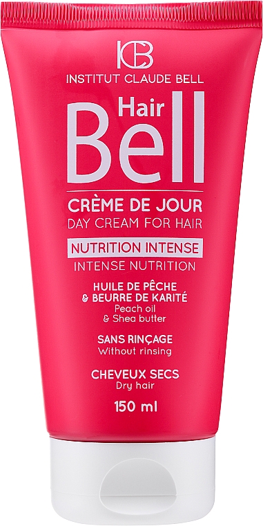 Intensiv pflegende Tagescreme für trockenes Haar mit Pfirsichöl und Sheabutter - Institut Claude Bell Hairbell Cream — Bild N1