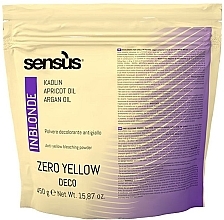 Düfte, Parfümerie und Kosmetik Haarpulver mit Anti-Gelb-Effekt - Sensus Inblonde Zero Yellow Deco