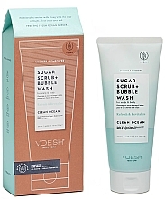 Zuckerpeeling für Kopfhaut und Körper Pure Ocean - Voesh Sugar Scrub+Bubble Wash Clean Ocean — Bild N1