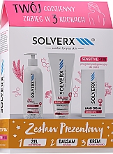 Düfte, Parfümerie und Kosmetik Körperpflegeset - Solverx Sensitive Skin (Duschgel 250ml + Körperbalsam 250ml + Handcreme 50ml)