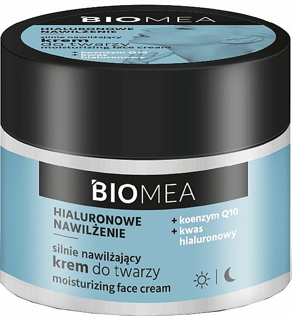 Feuchtigkeitsspendende Gesichtscreme mit Hyaluronsäure Q10 - Farmona Biomea Moisturizing Face Cream