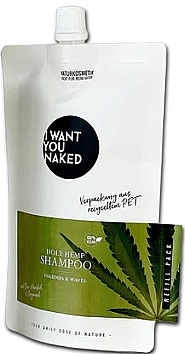 Shampoo Volume & Waves  - I Want You Naked Holy Hemp Shampoo (Refill)  — Bild N1