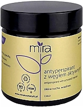 Düfte, Parfümerie und Kosmetik Natürliches Antitranspirant mit Aktivkohle - Mira Antiperspirant With Activated Carbon